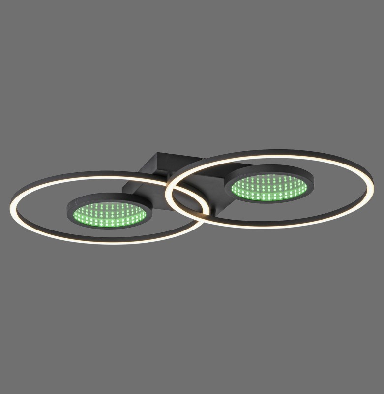 15160-18 TUNEL LAMPA SUFITOWA CZARNY