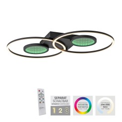 15160-18 TUNEL LAMPA SUFITOWA CZARNY