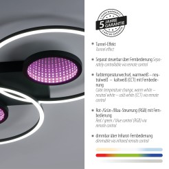 15160-18 TUNEL LAMPA SUFITOWA CZARNY