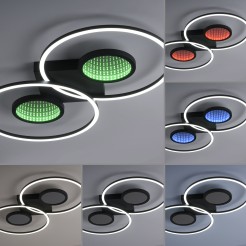 15160-18 TUNEL LAMPA SUFITOWA CZARNY