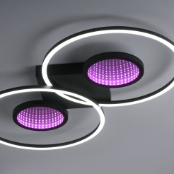 15160-18 TUNEL LAMPA SUFITOWA CZARNY