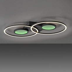 15160-18 TUNEL LAMPA SUFITOWA CZARNY