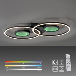 15160-18 TUNEL LAMPA SUFITOWA CZARNY