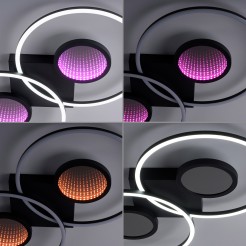 15160-18 TUNEL LAMPA SUFITOWA CZARNY