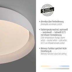 14216-16 OSKO LAMPA SUFITOWA BIAŁY