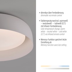 14215-16 OSKO LAMPA SUFITOWA BIAŁA