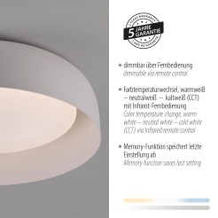 14215-16 OSKO LAMPA SUFITOWA BIAŁA