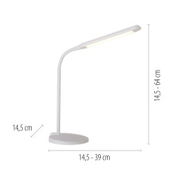 11030-16 ELLY LAMPA STOŁOWA BIAŁY