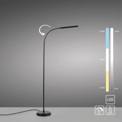 11031-18 ELLY LAMPA PODŁOGOWA CZARNY