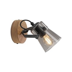 11447-79 GREEN LANGSTRÖM LAMPA SUFITOWA/ KINKIET CZARNY/DREWNO