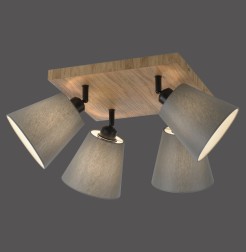 11583-79 GREEN MICHEL LAMPA SUFITOWA DREWNO