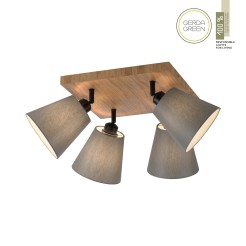 11583-79 GREEN MICHEL LAMPA SUFITOWA DREWNO