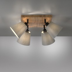 11583-79 GREEN MICHEL LAMPA SUFITOWA DREWNO