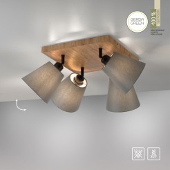 11583-79 GREEN MICHEL LAMPA SUFITOWA DREWNO
