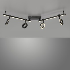 12076-18 LOLASMART-BILEDA LAMPA SUFITOWA CZARNY