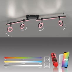 12076-18 LOLASMART-BILEDA LAMPA SUFITOWA CZARNY
