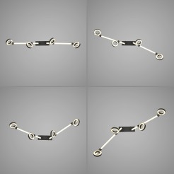 12076-18 LOLASMART-BILEDA LAMPA SUFITOWA CZARNY
