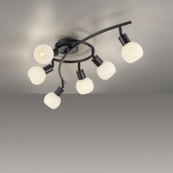12155-18 LOKI LAMPA SUFITOWA CZARNY