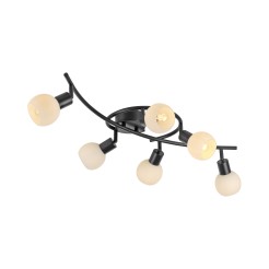 12155-18 LOKI LAMPA SUFITOWA CZARNY