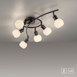 12155-18 LOKI LAMPA SUFITOWA CZARNY