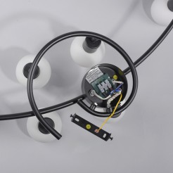 12155-18 LOKI LAMPA SUFITOWA CZARNY