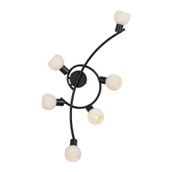 12155-18 LOKI LAMPA SUFITOWA CZARNY