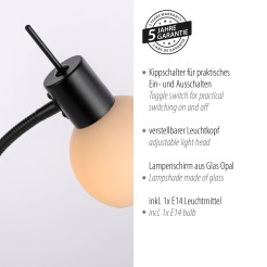 12156-18 LOKI LAMPA STOŁOWA CZARNY