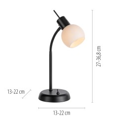 12156-18 LOKI LAMPA STOŁOWA CZARNY
