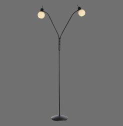 12158-18 LOKI LAMPA PODŁOGOWA CZARNY
