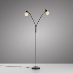 12158-18 LOKI LAMPA PODŁOGOWA CZARNY
