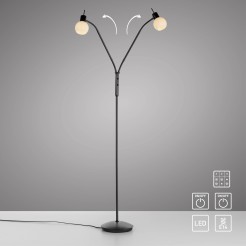 12158-18 LOKI LAMPA PODŁOGOWA CZARNY