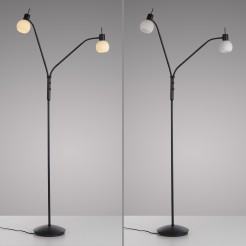 12158-18 LOKI LAMPA PODŁOGOWA CZARNY