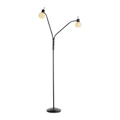 12158-18 LOKI LAMPA PODŁOGOWA CZARNY