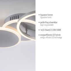 14116-55 SEVENT LAMPA SUFITOWA SREBRNY