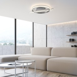 14130-55 KORSA LAMPA SUFITOWA SREBRNY
