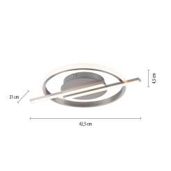 14130-55 KORSA LAMPA SUFITOWA SREBRNY