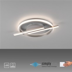 14130-55 KORSA LAMPA SUFITOWA SREBRNY