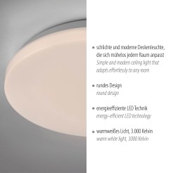 14165-16 URANUS LAMPA SUFITOWA BIAŁY
