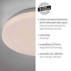 14165-16 URANUS LAMPA SUFITOWA BIAŁY