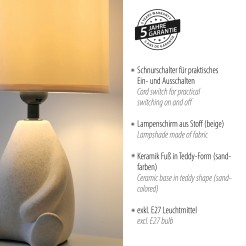 14190-39 TED LAMPA STOŁOWA BEŻOWY