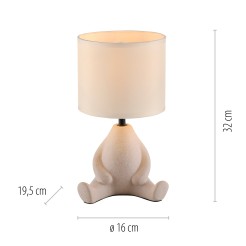 14190-39 TED LAMPA STOŁOWA BEŻOWY