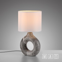 14193-15 CARARA LAMPA STOŁOWA SZARY MARMUR