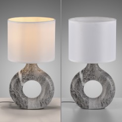 14193-15 CARARA LAMPA STOŁOWA SZARY MARMUR