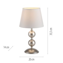 14194-97 SIENA LAMPA STOŁOWA MOSIĄDZ/KREMOWY