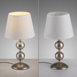 14194-97 SIENA LAMPA STOŁOWA MOSIĄDZ/KREMOWY