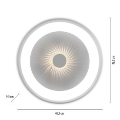 14384-16 VERTIGO LAMPA SUFITOWA BIAŁY/SZARY