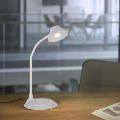 14414-16 PUCKI LAMPA STOŁOWA BIAŁY
