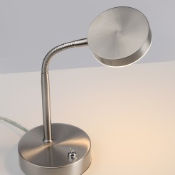 14419-55 HENSKEN LAMPA STOŁOWA SREBRNY