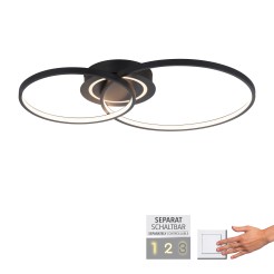 14540-18 ASMINA LAMPA SUFITOWA CZARNY