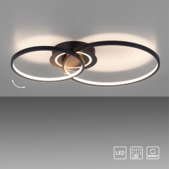 14540-18 ASMINA LAMPA SUFITOWA CZARNY